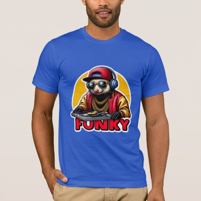 CAMISETA FUNKY-OPOSSUM DJ (Anverso)