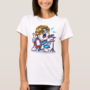 Camiseta Funky Rockstar Cat - Guay Music Lover Kitty
