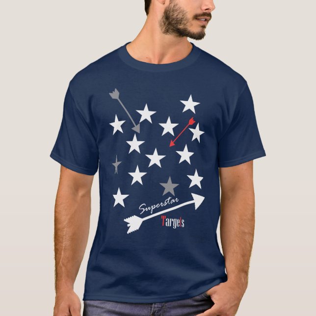 Camiseta Funky Superstar Targets Stars Arrows (Anverso)