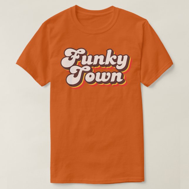 Camiseta Funky Town Roller Disco Set Retro 70 Costume F (Diseño del anverso)