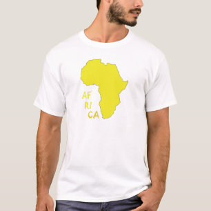 Camiseta Funky Yellow Africa Map