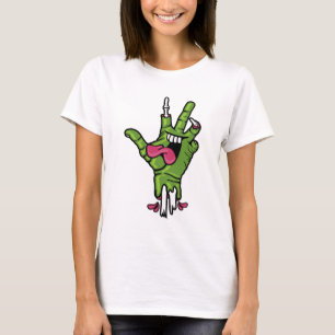 Camiseta Funky Zombie Mano de Paz