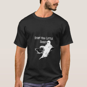 Camiseta Funn de hojalata de gafas Fantasma Gato Halloween