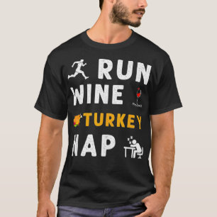 Camiseta Funn de Runner Deportivo de Acción de Gracias "Run