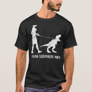 Camiseta Funn Mujer Madre Pastora Madre Alemana Dinosaur Gs