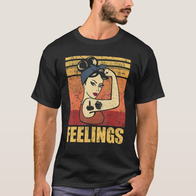 Camiseta FUNN Sentimientos De Su Sentimiento Dedo Medio (Anverso)