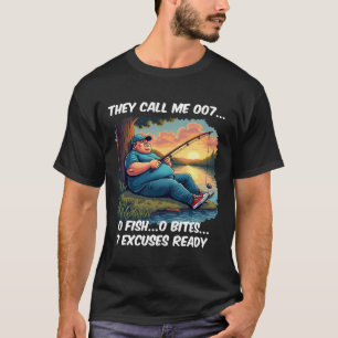 Camiseta Funny 007 Fisherman Excuses Tee