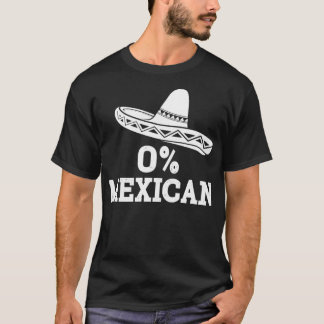 Camiseta Funny 0 mexicano con sombrero por Cinco de Mayo co