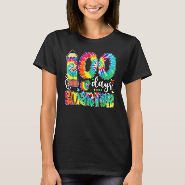 Camiseta Funny 100 Days Smarter Happy 100th Day Of School T (Anverso)
