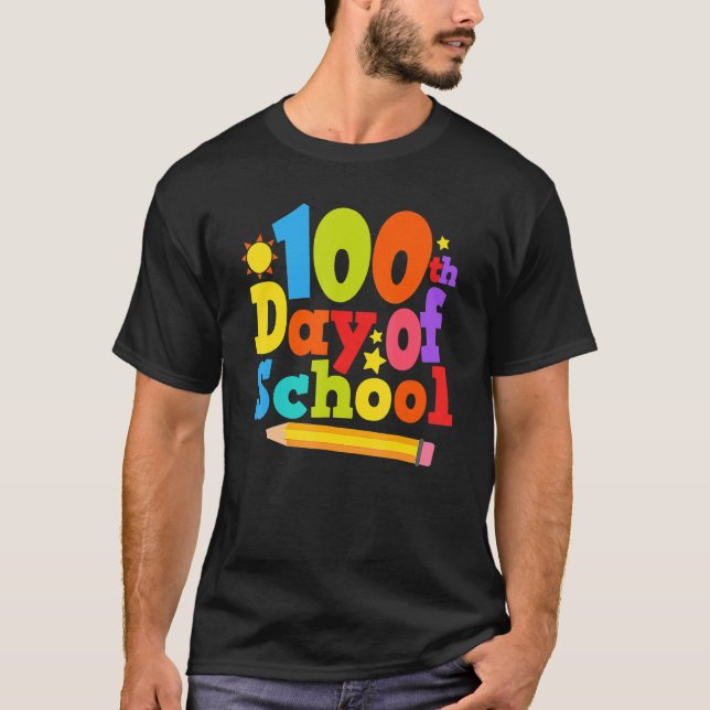 Camiseta Funny 100 Days Smarter Shirt Happy 100th Day Of Sc (Anverso)
