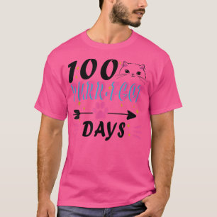 Camiseta Funny 100 PurrFect Days Cat Amantes 100 Day Of Sc