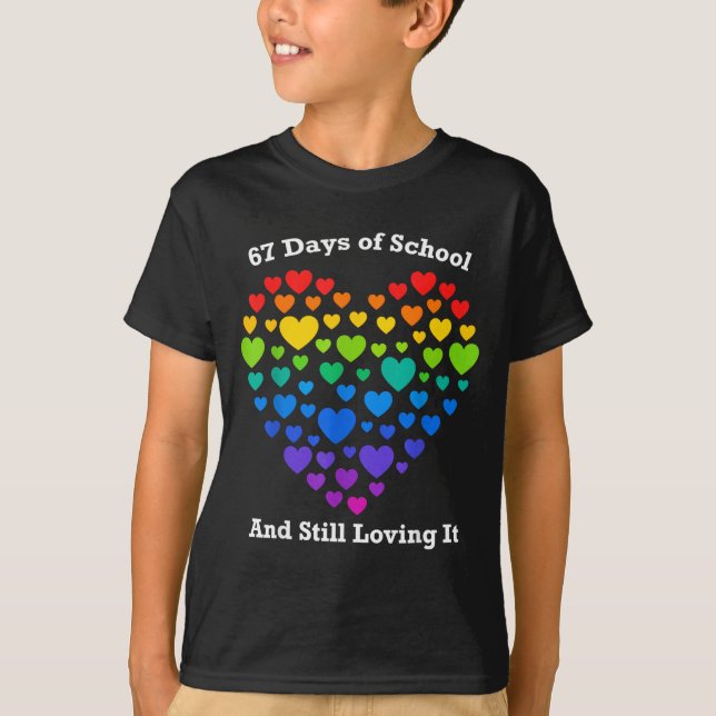 Camiseta Funny 100th Day Of School Shirt Teacher Heart Vale (Anverso)