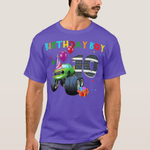 Camiseta Funny 10th Shirts Monster Truck Birthday Shirt 10 