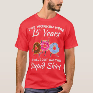 Camiseta Funny 15 años de aniversario de trabajo 15 años va