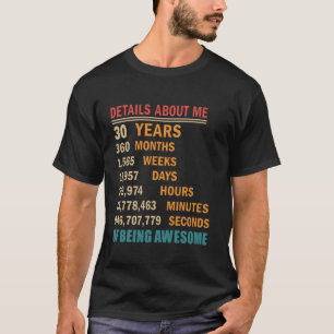 Camiseta Funny 1994 30 años de edad Mamáes de cuenta regres