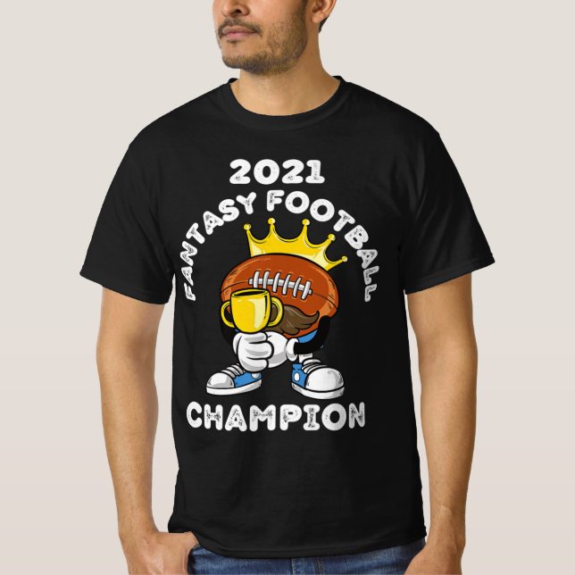 CAMISETA FUNNY 2021 FANTASY FOOTBALL CHAMPION FANTASY LEAGU (Anverso)