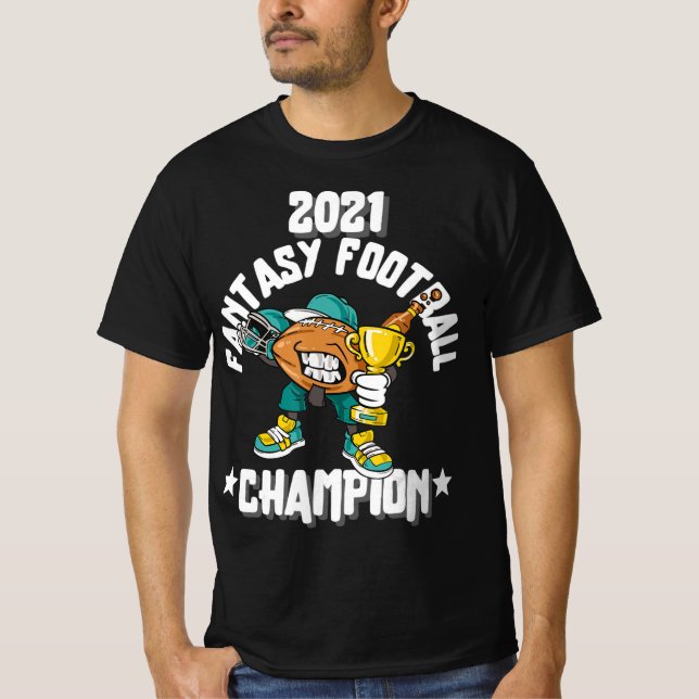 CAMISETA FUNNY 2021 FANTASY FOOTBALL CHAMPION FANTASY LEAGU (Anverso)