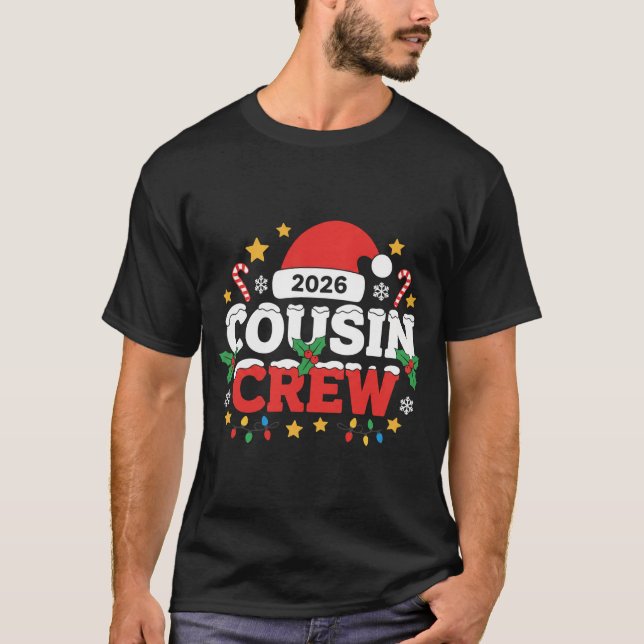 Camiseta Funny 2026 Cousin Crew Kids Family Gathering  (Anverso)