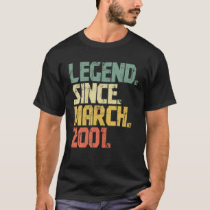 Camiseta Funny 21 Year Old Men Women- Legend Since March 20