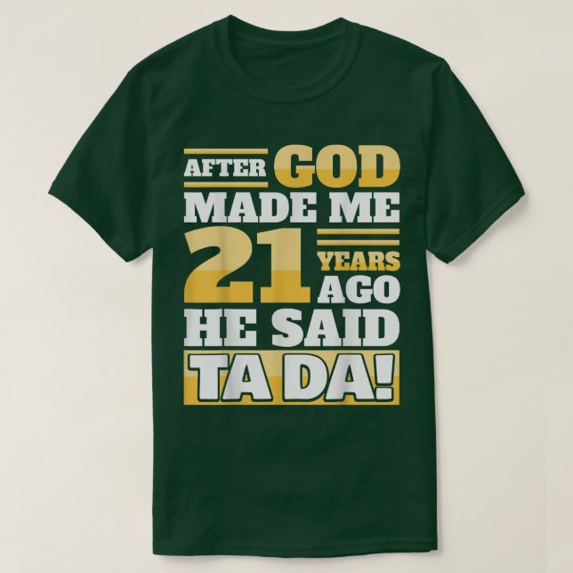 Camiseta Funny 21st Birthday21 Years  (Diseño del anverso)