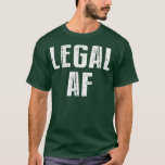 Camiseta Funny 21st Birthday Gift Legal AF 21 años<br><div class="desc">Funny 21st Birthday Gift Legal AF 21 Years Old .Echa un vistazo a nuestra selección de camisetas de Acción de Gracias para lo mejor en piezas únicas o personalizados hechas a mano de nuestras tiendas de ropa</div>