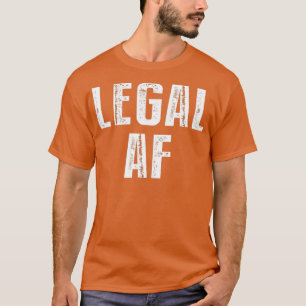 Camiseta Funny 21st Birthday Gift Legal AF 21 años