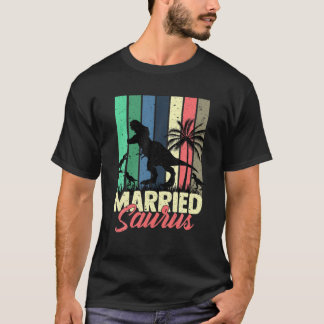 Camiseta Funny 3 Rex Married Saurus Family Dinosaur Married