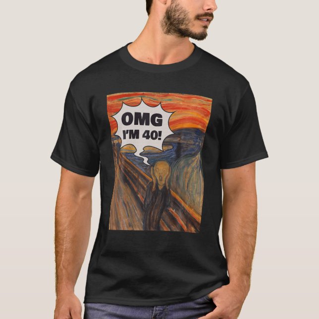 Camiseta Funny 40 Años De Edad (Anverso)