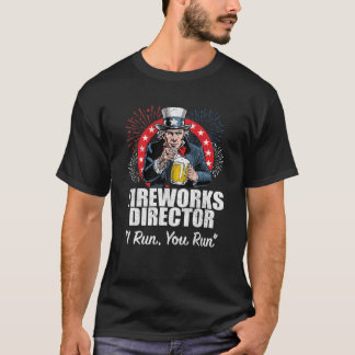 Camiseta Funny 4 de julio Director de fuegos artificiales t