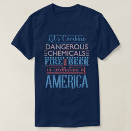 Camiseta Funny 4 de Julio Independencia fuegos artificiales