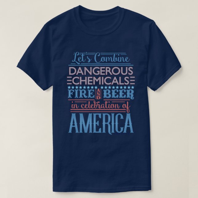 Camiseta Funny 4 de Julio Independencia fuegos artificiales (Diseño del anverso)