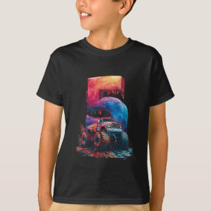Camiseta Funny 5º cumpleaños explosión Guay Monstrous Truck