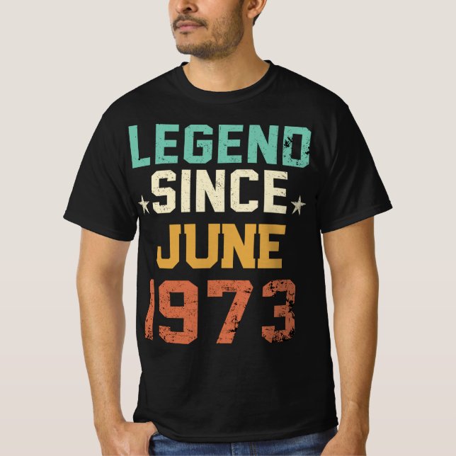 Camiseta Funny 50 años que cumple 50 años desde 1973 (Anverso)