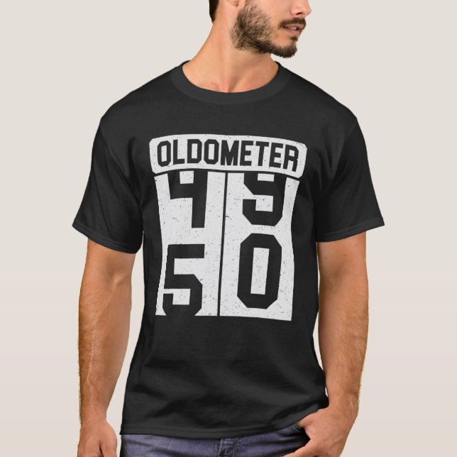Camiseta Funny 50Th Birthday Tee 50 Years Oldometer Des (Anverso)
