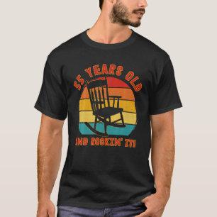 Camiseta Funny 55º Cumpleaños T Retro 55 Años Y Rockin