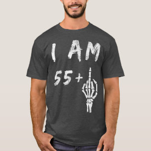 Camiseta Funny 56º cumpleaños Soy 55 Plus Skeleton Middle F