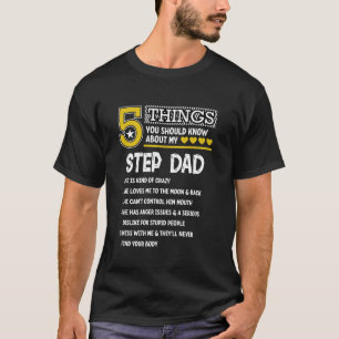 Camiseta Funny 5 cosas paso papá familia Guay Fiesta coinci