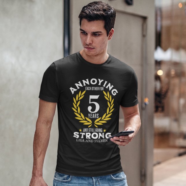 Camiseta Funny 5th Anniversary for couples (Subido por el creador)