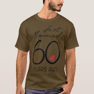 Camiseta Funny 60° aniversario de Boda recién casado 60 año