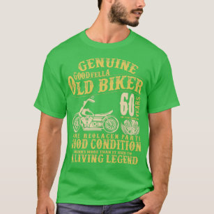 Camiseta Funny 60 Year Old Biker Retro Style  motorbike 