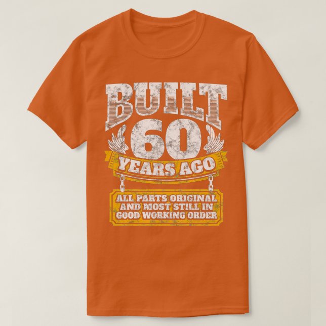 Camiseta Funny 60th Birthday  BDay Gift Saying Age 60 Year  (Diseño del anverso)