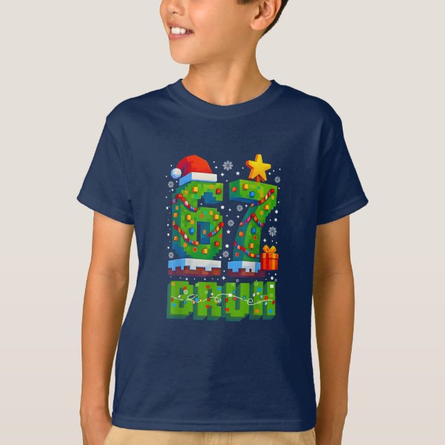 Camiseta Funny 67 Bruh Christmas Santa Six Seven 6 7 Meme (Anverso)