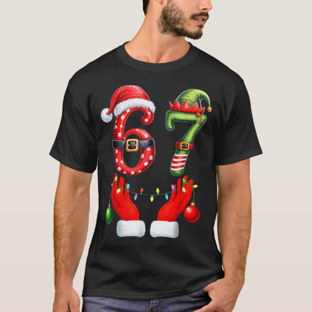 Camiseta Funny 67 Christmas 6 7 Meme Pajamas Holiday Gen Al (Anverso)