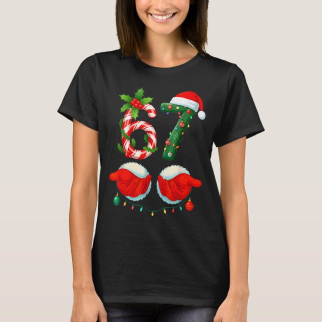 Camiseta Funny 67 Christmas 6 7 Meme Pajamas Holiday Gen Al (Anverso)