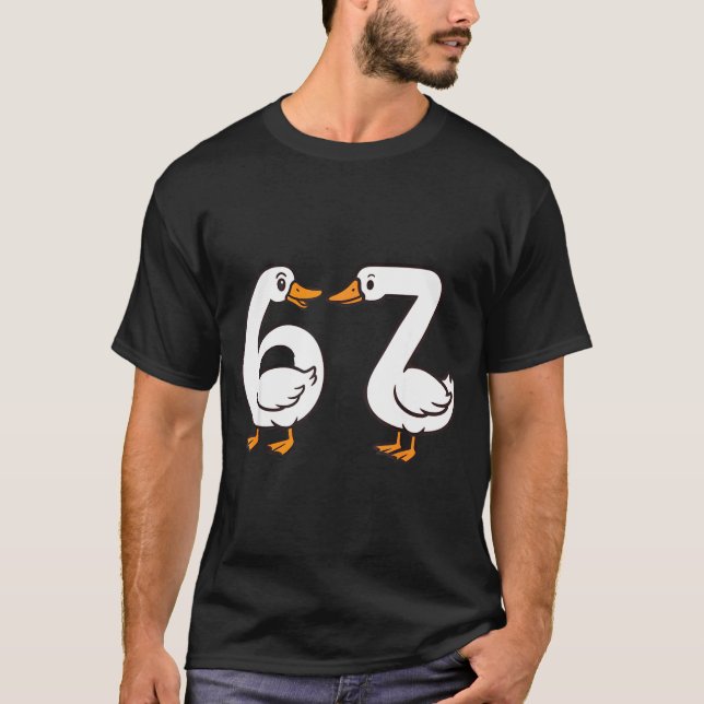 Camiseta Funny 67 Goose Silly Brain Rot Teacher Gen Alpha S (Anverso)