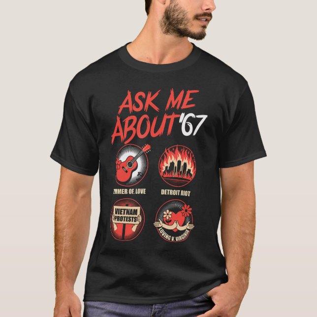 Camiseta Funny 67 History Teacher Teacher 6 7 Funny Overuse (Anverso)