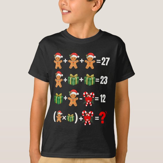 Camiseta Funny 67 Meme Candy Merry Santa Math Teacher Chris (Anverso)