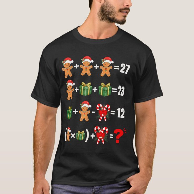 Camiseta Funny 67 Meme Candy Merry Santa Math Teacher Chris (Anverso)