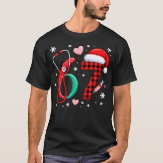 Camiseta Funny 67 Meme Nurse Six Seven Nursing Festive Chri