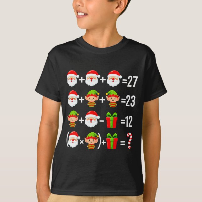 Camiseta Funny 67 Meme Santa Math Teacher Christmas Six Sev (Anverso)